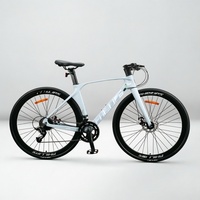 Vélo de route en alliage de magnésium ultra léger 700C, vélo de course à guidon plat pour hommes, vélo de montagne pour adultes