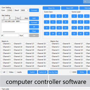 Conmutador de matriz 4K 40x40 HDCP 1.4, 40 entradas y 40 salidas, compatible con APP y interfaz web, control remoto - Product Image 4