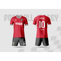 Ensembles de maillots de football/football pour hommes, impression sublimée durable, nouveau style; dernière conception à bas quantité minimale de commande; Service OEM pour les matchs de la ligue 24-25