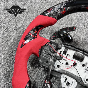 Pour volant en carbone forgé Land Rover pour Range Rover Range Rover Velar <span class=keywords><strong>rouge</strong></span> Alcantara LED volant en carbone forgé - Product Image 2