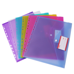 Enveloppes en plastique Foska, enveloppes en polyéthylène, format <span class=keywords><strong>A4</strong></span>, dossiers de documents <span class=keywords><strong>avec</strong></span> poche pour étiquette et fermeture à bouton pour le bureau et la maison - Product Image 3