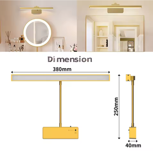 Nouvelle lampe murale <span class=keywords><strong>sans</strong></span> <span class=keywords><strong>fil</strong></span> noire avec chargeur, lumière <span class=keywords><strong>LED</strong></span> réglable pour <span class=keywords><strong>tableau</strong></span>, télécommande, minuterie, intensité variable, 3 couleurs - Product Image 2