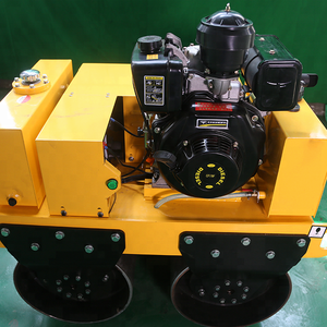 Гидравлическая прогулка за двойным барабанным уплотнителем дорожный пешеходный Вибрационный дорожный каток по самой низкой цене - Product Image 6