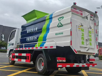Petit camion à ordures ménagères 100% électrique de 5 mètres cubes avec réservoir hermétique à levage latéral, prix fabricant camion à ordures ménagères 4x2