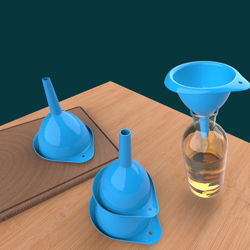 Набор из 4 кухонных воронок с широким горлом из пищевого пластика для розлива бутылок, консервирования и приготовления пищи