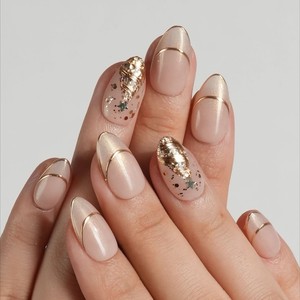 <span class=keywords><strong>Uñas</strong></span> Postizas <span class=keywords><strong>de</strong></span> Diseño Personalizado Navideño, Forma Almendrada Mediana, Precio al por Mayor, <span class=keywords><strong>Uñas</strong></span> Artificiales Hechas a Mano, Elegantes y Modernas - Product Image 4