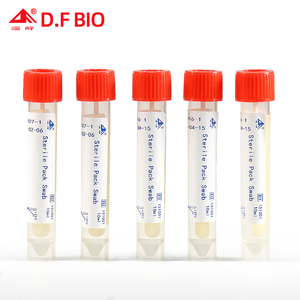 Kit de prélèvement environnemental stérile 10 ml |   5 écouvillons individuels pour tests microbiologiques de surfaces, 5 pièces par sachet, OEM - Product Image 1