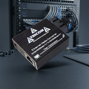 Convertisseur de média fibre optique monomode Gigabit ATRICOM, connecteur SC Duplex, portée 20 km, longueur d'onde 1310 nm pour fibre optique UTP - Product Image 2