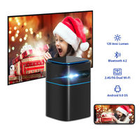 Vente en gros de projecteurs portables D042 DLP vidéo Android Smart Mobile Phone Home Cinéma portable 4k Led Mini projecteurs