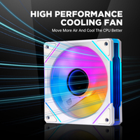 Ventilateur de refroidissement CPU haute performance 120 mm avec LED RGB ARGB et dissipateur thermique en aluminium pour boîtier d'ordinateur