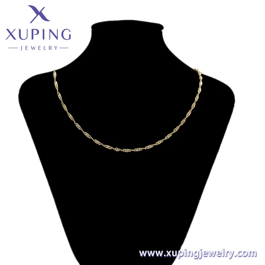 X000836627 เครื่องประดับ XUPING เครื่องประดับแฟชั่นชั้นดีสร้อยคอสีทอง 14K สําหรับผู้ชาย