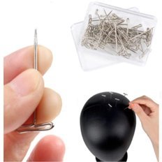 Manichino indiano con capelli bagnati (WFH4ZU4) per lo Styling T-Pin extension capelli e parrucche usato prodotto - Product Image 1