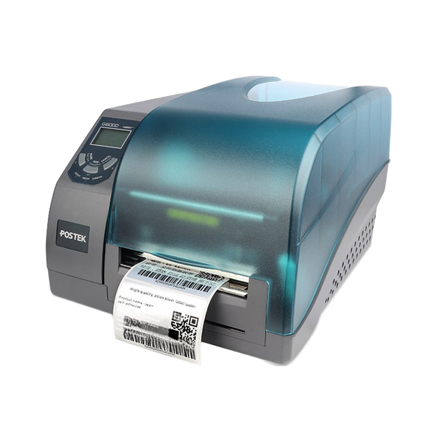 Postek G6000 Industrial Thermal Barcode Printer 600dpi Max Resolution 4\" IPS FCC Certified Colorful Shipping Label Stock