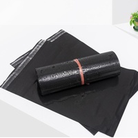 Enveloppe d'expédition auto-scellante en plastique noir personnalisée pour vêtements emballage d'affranchissement sacs postaux