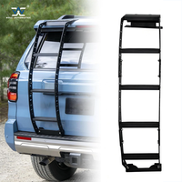 Nouvelle échelle de portière arrière tout-terrain noire en alliage d'aluminium, style échelle à marches, pour 4Runner 2025 2026 6ème génération