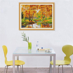 Kit <span class=keywords><strong>punto</strong></span> <span class=keywords><strong>croce</strong></span> ricamo all'ingrosso fai da te autunno Woods Scenery modelli a <span class=keywords><strong>punto</strong></span> <span class=keywords><strong>croce</strong></span> - Product Image 6
