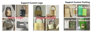 Candados 20 25 30 40 50 60 mm <span class=keywords><strong>cadenas</strong></span> en laiton robuste à clé différente serrure de sécurité - Product Image 6