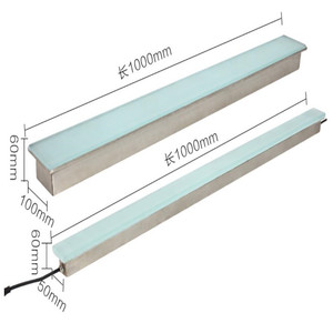 Lampu <span class=keywords><strong>LED</strong></span> Linear Tersembunyi Ringan untuk Jalan, Berbentuk Persegi Panjang, untuk Dinding Luar Ruangan dan Lantai, Dapat Berubah Warna - Product Image 2