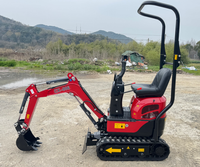 Mini-excavatrice sur chenilles 0,8 tonne Chuangxin 2026 CX006B, alimentée au diesel avec moteur et pompe, pour travaux de construction à petite échelle