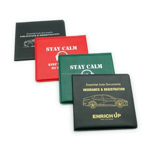 Porte-documents d'immatriculation de voiture <span class=keywords><strong>transparent</strong></span> personnalisé 2 poches porte-documents de moto en PVC - Product Image 5