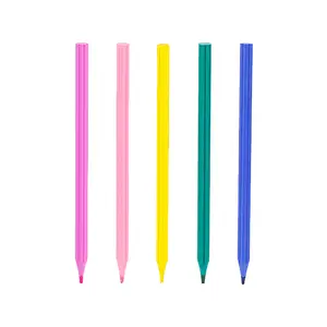 Высокое качество креативный дизайн многоцветный Деревянный свинцовый Лепесток Форма художник рисунок рекламный цветной карандаш
