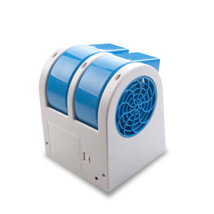 Portable Dual Port Usb <b>Fan</b> With Rechargeable Battery Bladeless Design For Office And Travel Use - Product Image 2