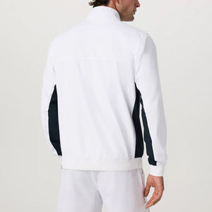 Veste softshell de sports de plein air pour hommes pour le printemps et l'automne à séchage rapide, col montant, fermeture à glissière avant, logo personnalisé - Product Image 3