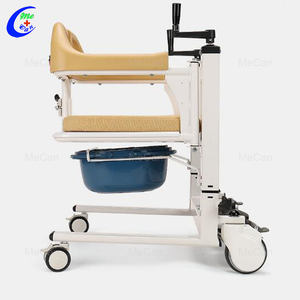 Fauteuil roulant pliable multifonctionnelle, équipement de rééducation médicale, fauteuil de transfert manuel - Product Image 2