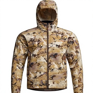 Sweat-shirt à capuche camouflage pour homme, coupe classique, respirant, en polyester tissé, écologique, avec poche, veste décontractée d'hiver - Product Image 1