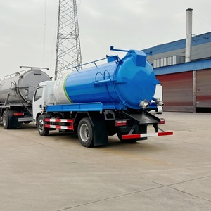 Camion-citerne à vide 4x2 de 5 m³ pour eaux usées septiques, monté sur camion, prix usine - Product Image 4