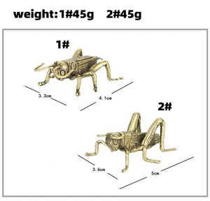 Pirinç el sanatları çekirge süs kuş biblo özel metal hayvan oyuncak - Product Image 2