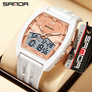 Montre de sport Sanda 6331 pour hommes étudiants, double affichage, étanche, multifonctionnelle, montre électronique de montagne - Product Image 3