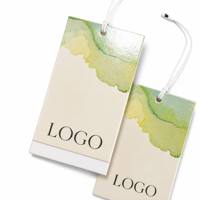 Étiquettes de vêtements personnalisées pour marque de mode boutique, design aquarelle minimaliste élégant, étiquettes volantes