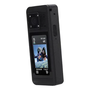 Cámara de Acción 4K con Ángulo de Visión de 140 Grados, Grabadora de <span class=keywords><strong>Video</strong></span> Portátil, Pantalla de 2 Pulgadas, Batería Integrada de Litio de 1200 mAh, Capacidad de 128 GB, Relación de Aspecto 16:9, Carcasa de ABS - Product Image 5