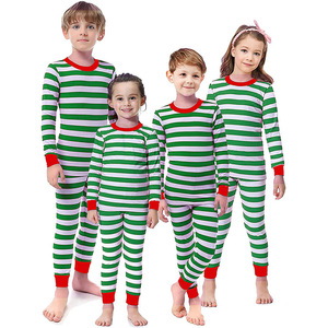 Pijama de Natal confortável unisex Quick Dry tecido de malha cintura elástica encerramento O-Neck <span class=keywords><strong>Family</strong></span> Style Outono para mulheres - Product Image 4
