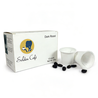 Boîte-cadeau en carton recyclable, imprimée sur mesure, gaufrée, laminée mat, pour capsules de café K Cup