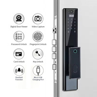Inteligente Tuya impermeable aluminio seguridad Bluetooths conectividad huella digital contraseña WiFi cerradura inteligente
