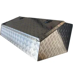 Caja de herramientas de aluminio para camioneta, caja de herramientas de aluminio para camiones pesados, caja de aluminio
