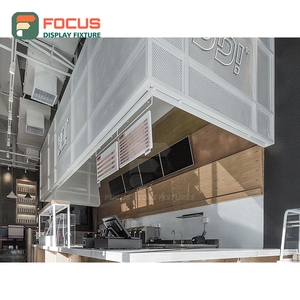 Vitrina Profesional para Café con Acabado en Madera Mate, Diseño en Esquina, Vitrina para Cafetería - Product Image 4