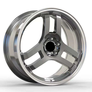 ล้อแม็กซ์อัลลอยด์สีเงินขัดเงาแบบ 3 ก้าน สไตล์เรโทร JDM ขนาด <span class=keywords><strong>17</strong></span> 18 19 นิ้ว 5x114.3 5x112 <span class=keywords><strong>ขอบ</strong></span>ลึก สปอร์ต เหมาะสำหรับรถยนต์ซีซี กอล์ฟ ซีรีส์ 3 - Product Image 1