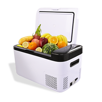 Refrigerador Portátil para Auto de 25L, Mini Nevera con Compresor Eléctrico, Construcción de Plástico y Aluminio para Uso en Auto y Hogar, 12/24V DC