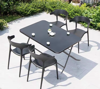 Table et chaises pliantes d'extérieur très vendues, combinaison idéale pour la cour, le jardin, la terrasse, le café, le balcon, chaise de loisirs en plastique