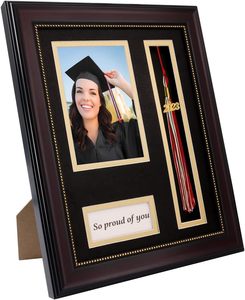 Khung ảnh gỗ <span class=keywords><strong>Mahogany</strong></span> 4x6 kèm móc treo tua rua dùng trang trí lễ tốt nghiệp - Product Image 5