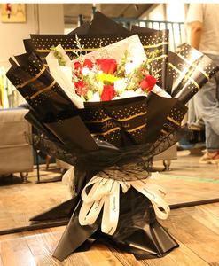 Papel liso coreano personalizado de fábrica, papel de regalo de flores frescas para el Día de San Valentín, ramo de flores, cartones de papel de regalo - Product Image 2