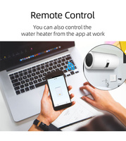 Interruptor Inteligente de Vidrio OCY Tuya para Estándares de la UE y el Reino Unido, 40A, Controlador de Temporización Inteligente Zigbee, Aplicación Smart Life para Interruptor de Calentadores de Agua
