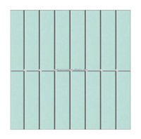 Carreau de mosaïque en céramique vert foncé mat Kat Morden pour salle de bain salle de douche cuisine sol décoration murale carreaux de céramique