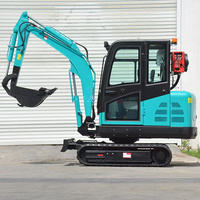 Pengiriman Gratis Mesin Mini Excavator 2.5 Ton Penggali Crawler Kecil Backhoe Thumb Gearbox Euro 5 CE EPA Sistem Hidrolik Impor