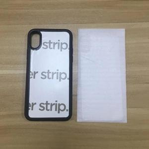 Bán buôn DIY 2D thăng hoa điện thoại di động Trường hợp với Glass insert PC + TPU 2D thăng hoa trống Glass trường hợp điện thoại - Product Image 3