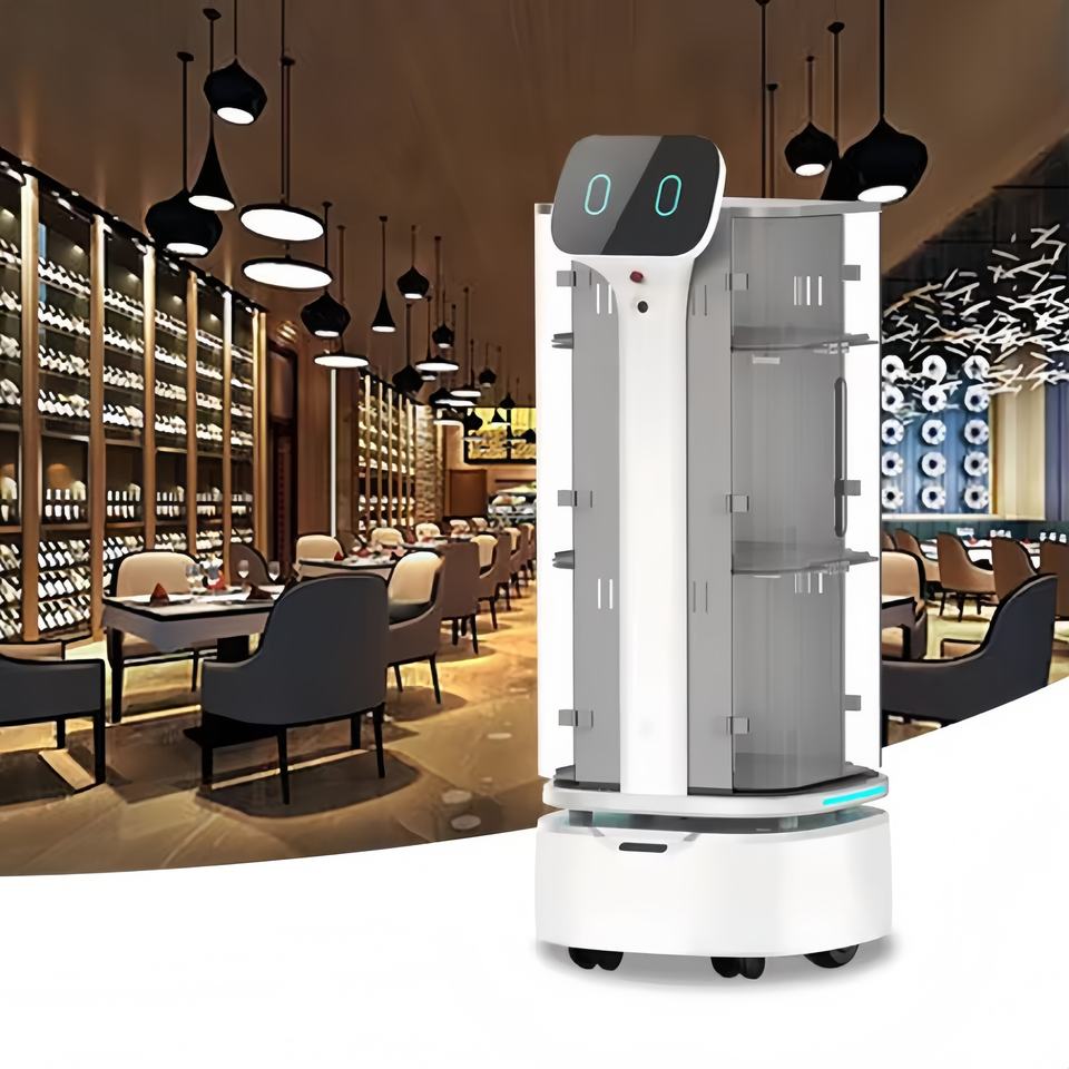 robot service Intelligent Catering Hotel Serving Food Waiter Restaurant ...