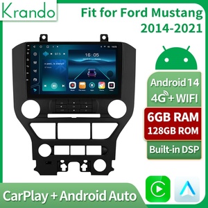 วิทยุติดรถยนต์มัลติมีเดียแอนดรอยด์9นิ้วสำหรับรถ <span class=keywords><strong>Ford</strong></span> <span class=keywords><strong>Mustang</strong></span> 2014-2021ระบบนำทางไร้สาย CarPlay + Android Auto 4G GPS DSP - Product Image 3